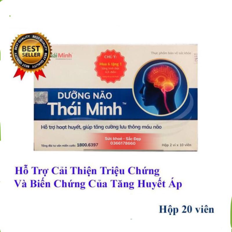 Viên Uống Dưỡng Não Thái Minh hộp 20 viên