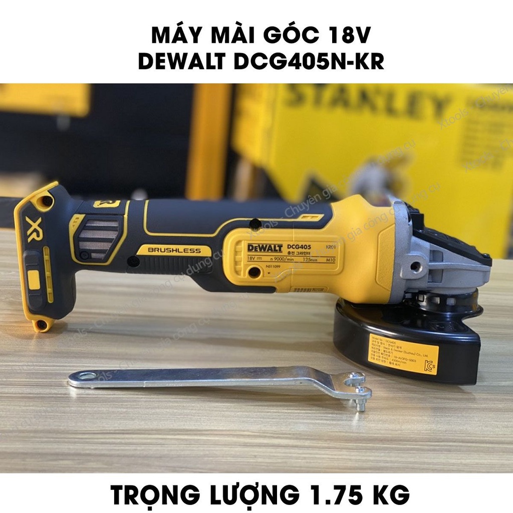 Máy mài góc cầm tay dùng pin 18V DeWALT 800W máy cắt kim loại đa năng động cơ không chổi than bảo hành chính hãng 3 năm