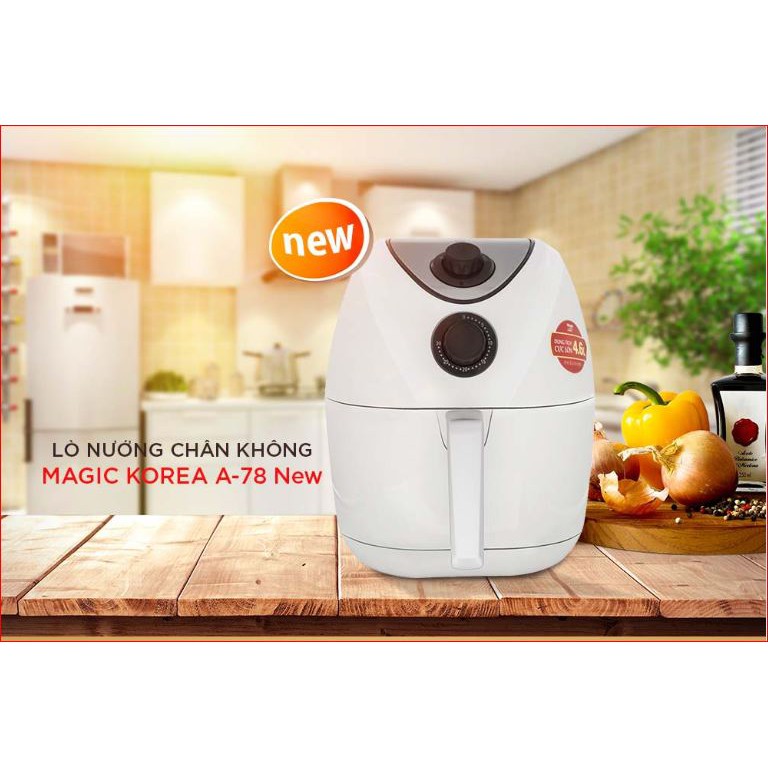 Nồi chiên không dầu 4.6L MAGIC KOREA NEW 2020 - chiên nướng làm bánh..chống dính công suất 1400W bảo hành 12 tháng