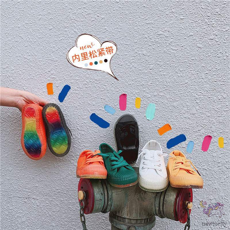 Giày thể thao vải canvas thoáng khí phong cách Hàn Quốc thời trang năng động cho bé