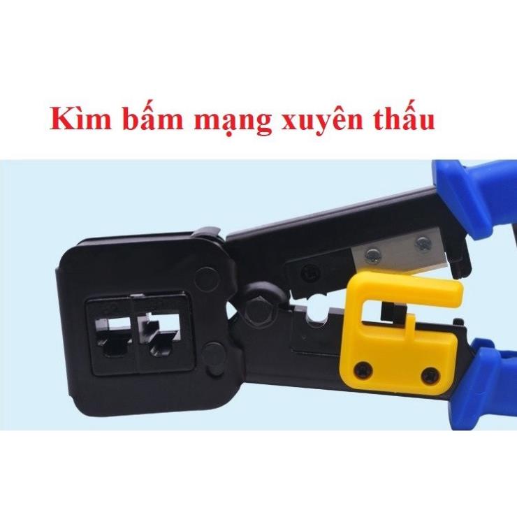 Kìm Bấm Dây Mạng Xuyên Thấu Chắc Chắn Tiện Lợi Bấm Mọi Loại Hạt Mạng Hiện Nay