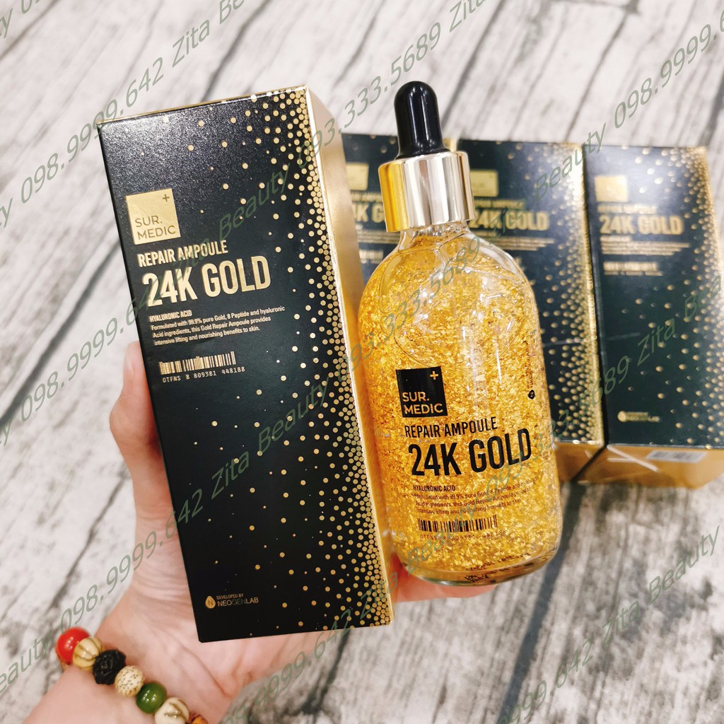 [Bill Duty Hàn] Tinh chất vàng 24k Neogen Sur Medic Ampoule 24k Gold 100ml