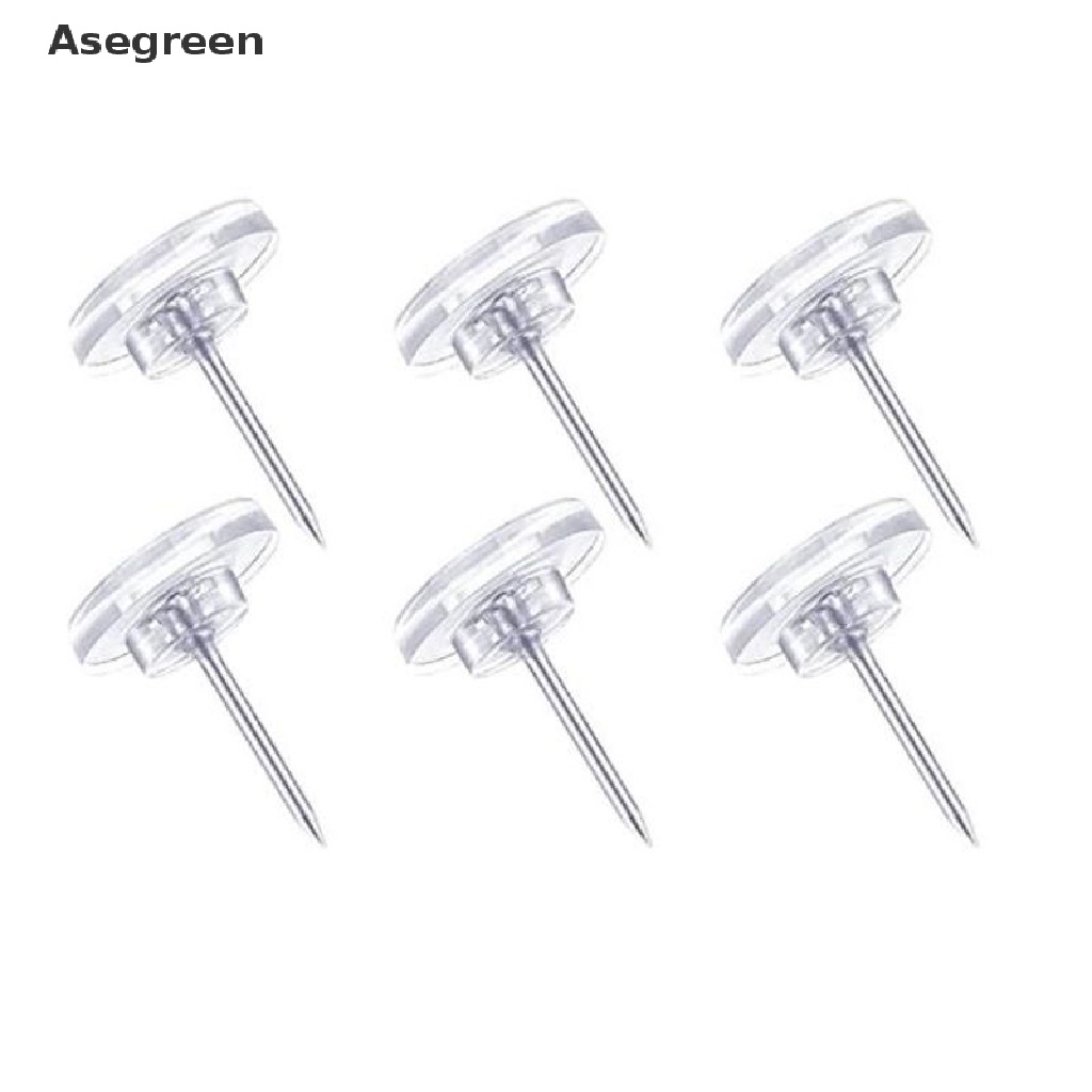 Set 50 Ghim Bản Đồ Trong Suốt Nhiều Kiểu Dáng Dùng Trang Trí