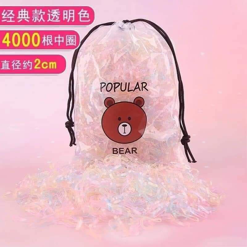 SET TÚI THUN CỘT TÓC 4000 SỢI..