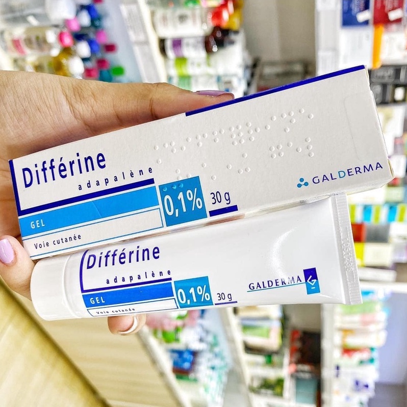 30GR - Differin Gel 0.1 Adaferin Chứa Adapalene - Kem Giảm Mụn Ẩn, Mụn Trứng Cá, Mụn Đầu Đen