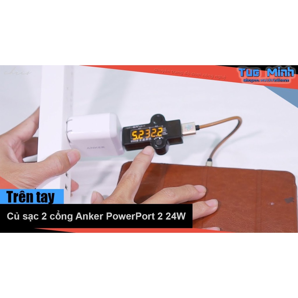 ANKER PowerPort II 2 cổng PIQ 24w - A2027