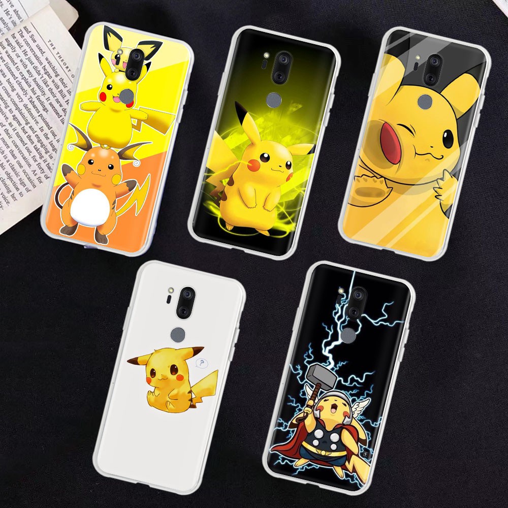 Ốp Điện Thoại Trong Suốt In Hình Pikachu Pokemon Cho Lg G6 G7 G8 Thinq V20 V30 V30S V35 V40 V50 V50S V60