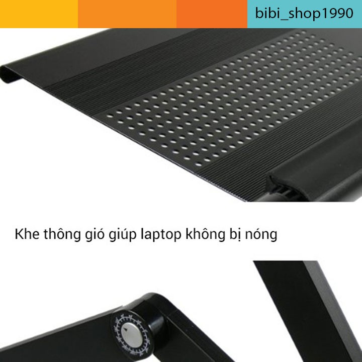 Bàn nhôm laptop Omax A6 tiện dụng chính hãng