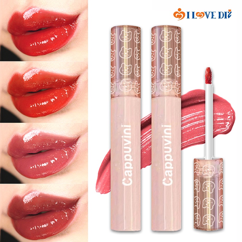 Son Bóng 6 Màu Tùy Chọn Hiệu Ứng Gương Dưỡng Ẩm Tiện Dụng