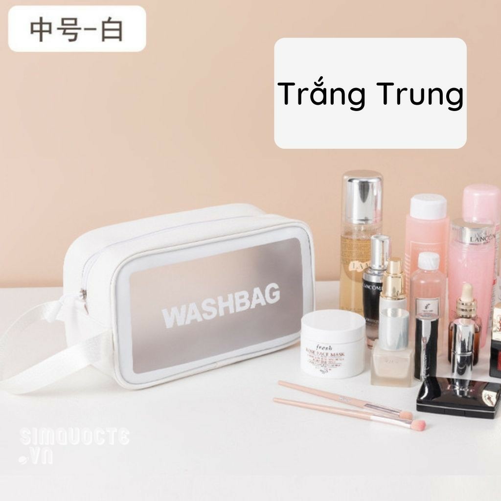 PVN24555 Túi đựng mỹ phẩm/ Đồ trang điểm du lịch chống thấm nước Washbag - Hàng đẹp T2 .