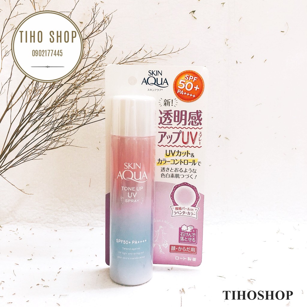 Xịt kem chống nắng Skin Aqua Tone Up UV Spray Nhật Bản