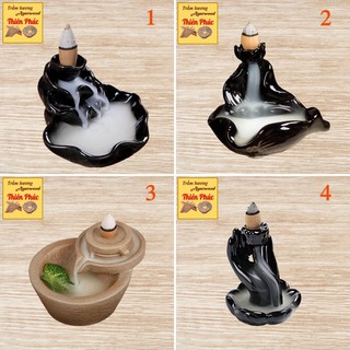 Thác khói trầm hương tặng kèm 3 nụ trầm búp sen Thiên Phúc