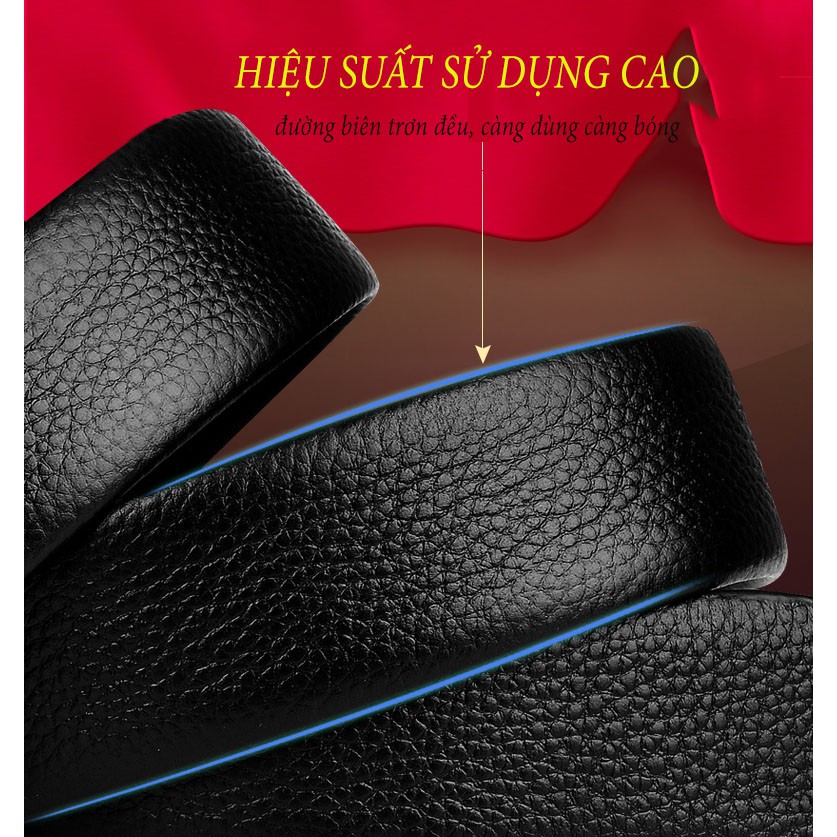 [Cao cấp]-Thắt lưng da nam cao câp G-101, dây lưng nam rộng 35mm khóa tự động-[gioco]