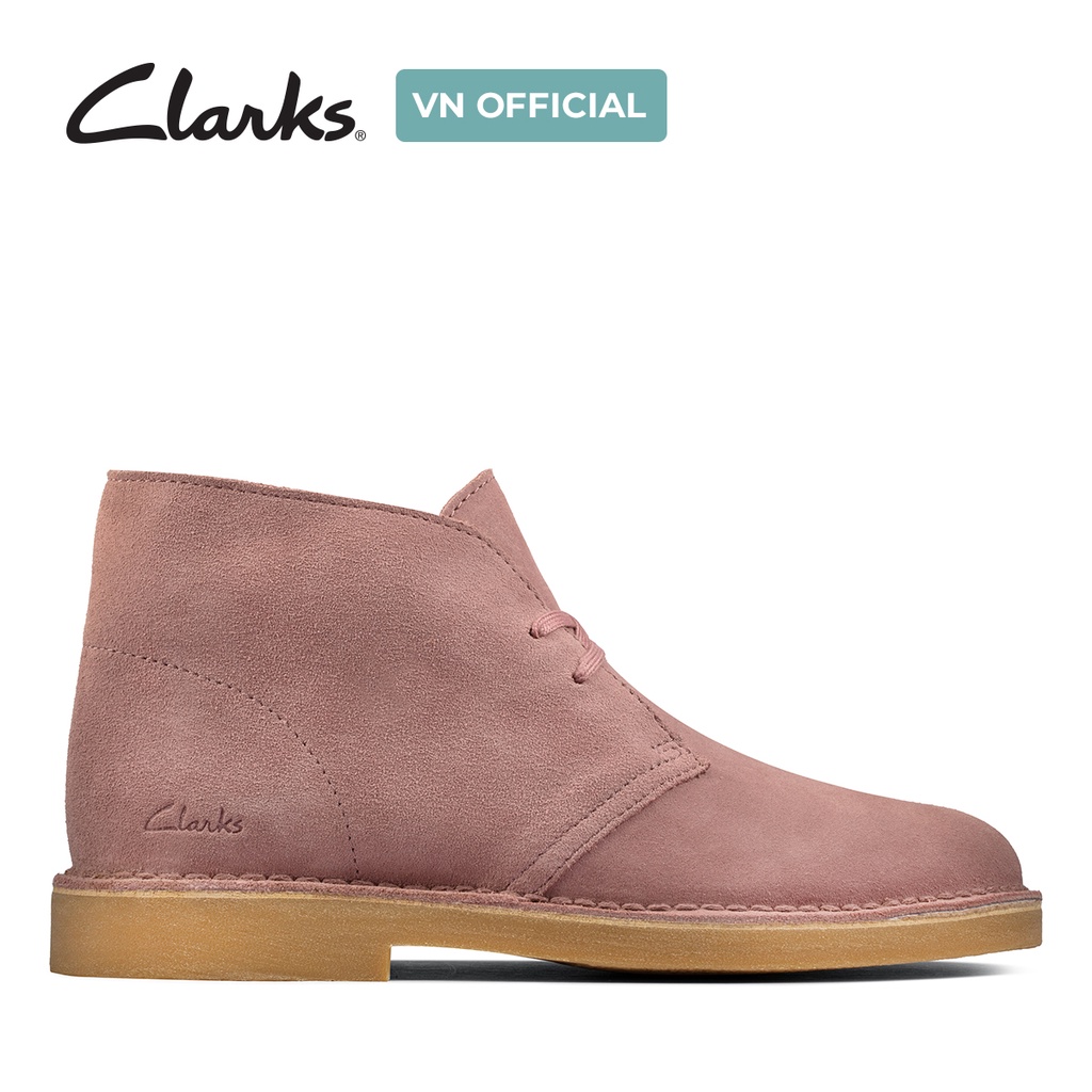 Giày Ankle Boot Nữ CLARKS Desert Boot 2 Màu Rose