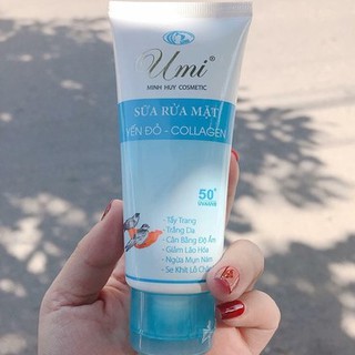 Sữa Rửa Mặt Umi yến đỏ colagen