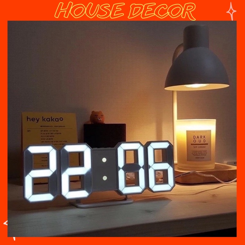 Đồng Hồ Led 3D, Đèn Led Đồng Hồ 3D Thông Minh [1 Đổi 1 Nếu Lỗi]