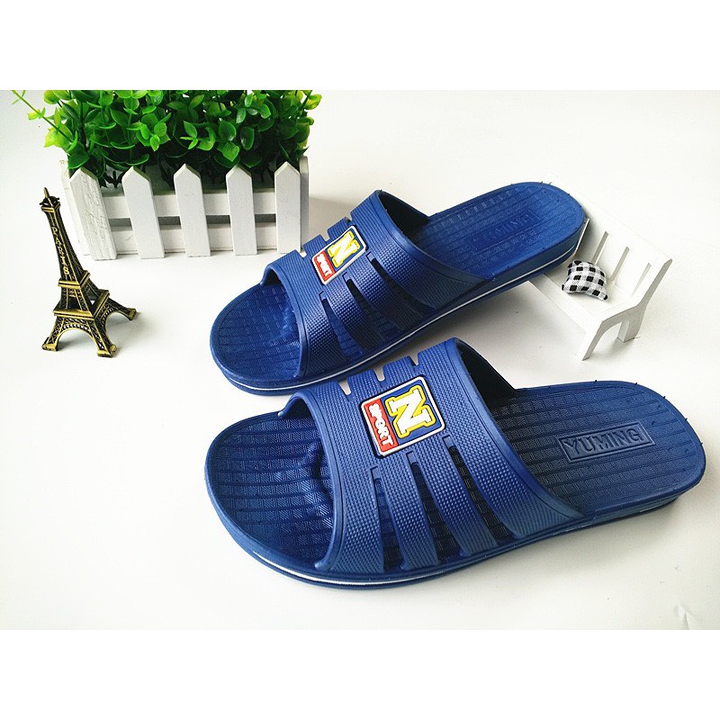 Dép quai ngang nam Chữ N Sport đơn giản có 2 màu