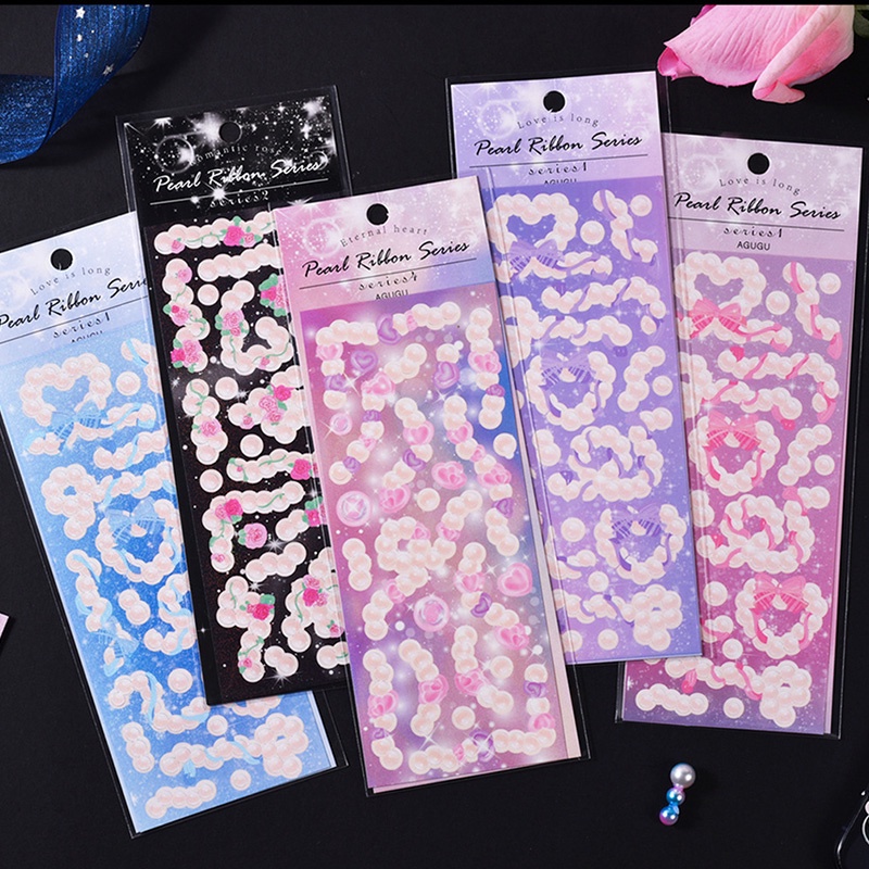 Sticker Dán Trang Trí Nhiều Màu Sắc Chống Thấm Nước Phong Cách Hàn Quốc Dễ Thương