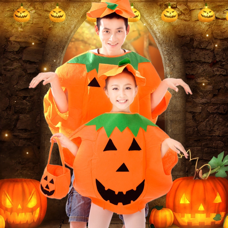 Trang Phục Hóa Trang Halloween Hình Quả Bí Ngô Xinh Xắn Cho Bé