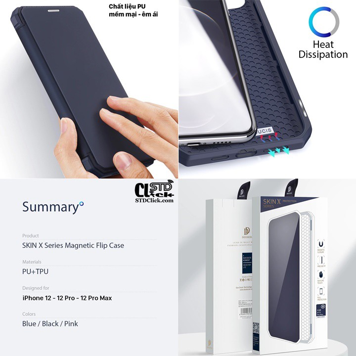 BAO DA IPHONE 12 PRO MAX DUX DUCIS SKIN X CHÍNH HÃNG