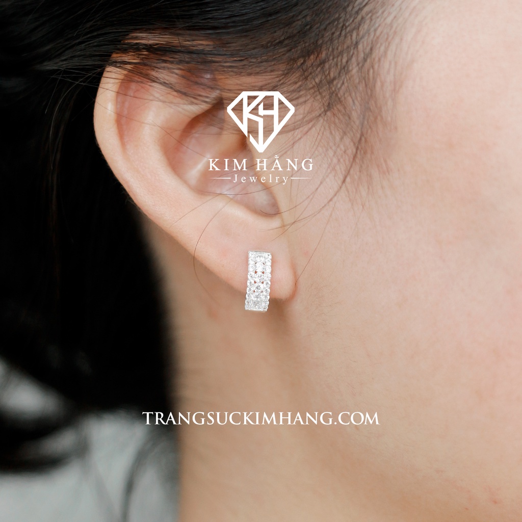 Khuyên Tai BẠC Thiết Kế 3 Tầng Cách Tân 2022