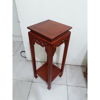 Đôn vuông gỗ gụ cao 80cm