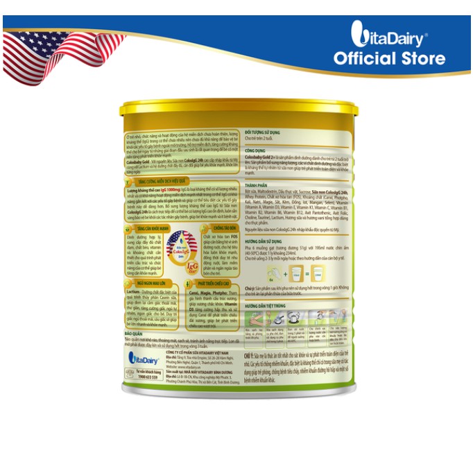 Sữa bột COLOSBABY GOLD 1+ 800G