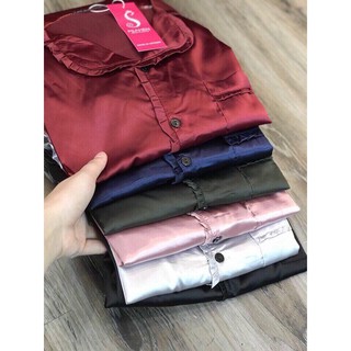Bộ Pijama Phi Lụa Cổ Bèo_Xưởng May Quang Anh