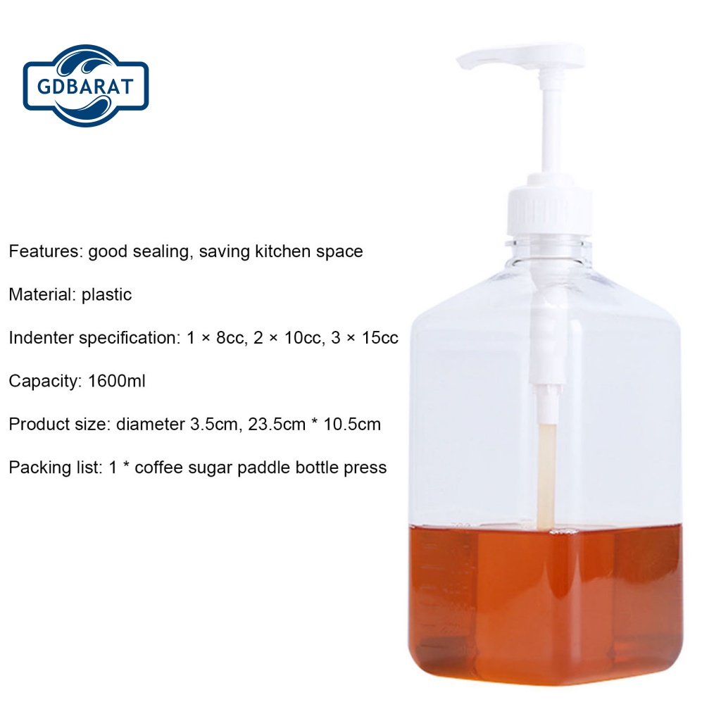 Bình Đựng Cà Phê 1600ml Có Vòi Bơm Tiện Dụng