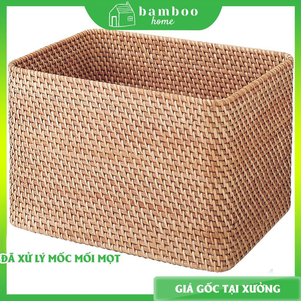 S2 Giỏ mây tre đan THE BAMBOO đựng quần áo xuất Nhật