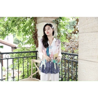 BỘ LỤA PIJAMA DÀI HOẠ TIẾT XINH