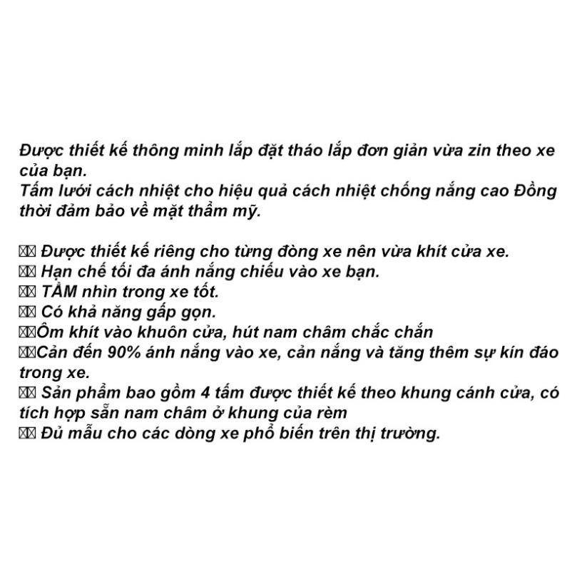 Rèm Che Nắng Nam Châm Altis 2008 - 2013 hàng loại 1