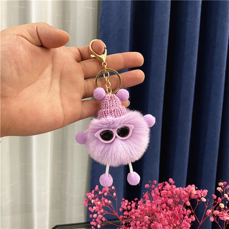 Móc khóa búp bê nhồi bông hình dạng hoạt hình đáng yêu