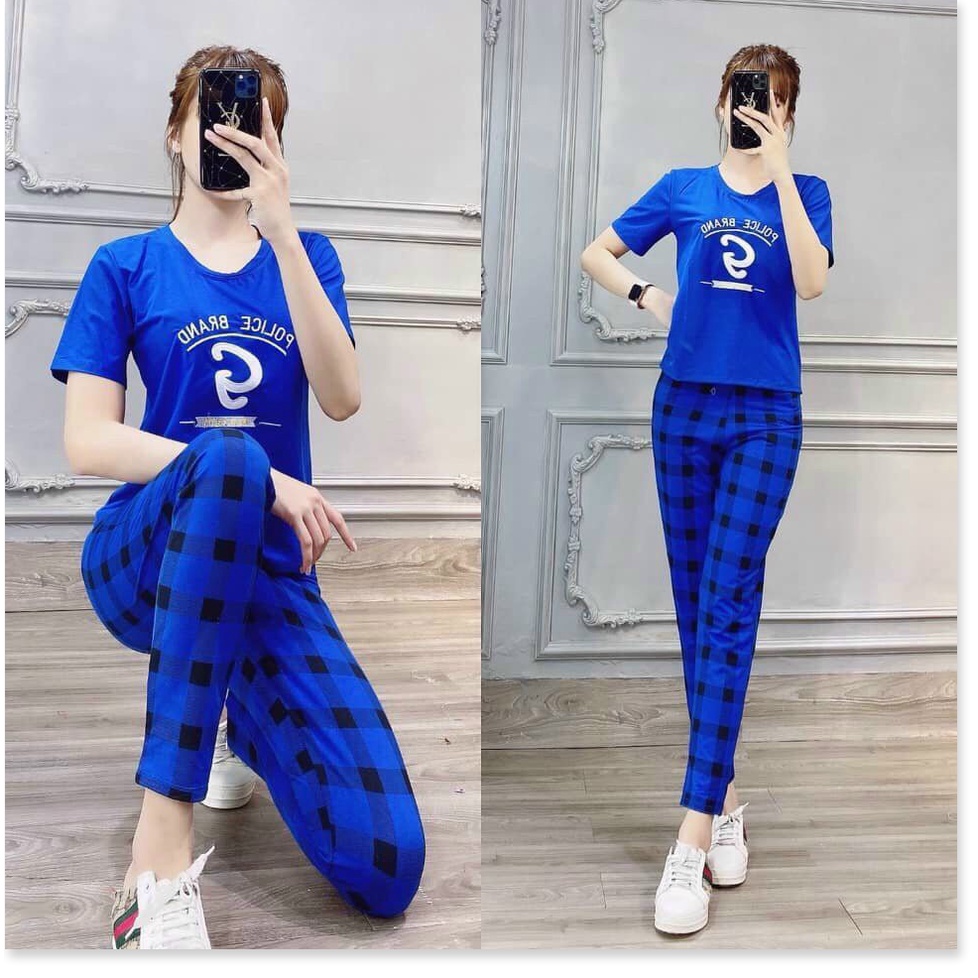 Set bộ thun Cotton NỮ DÀI MẶC NHÀ CỰC ĐẸP , 2021 KME FASHION