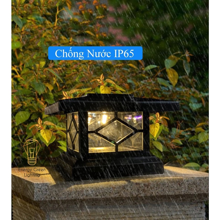 Đèn Sân Vườn Ngoài Trời Energy Green Lighting NT-5 - Trụ Cổng Cột Đèn Hàng Rào Mái Hiên - Năng Lượng Mặt Trời