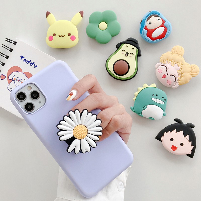 Giá Đỡ Chống Lưng Popsocket Điện Thoại, Iphone Hoạt Hình Cute Đáng Yêu Case Điện Thoại (Màu Ngẫu Nhiên)