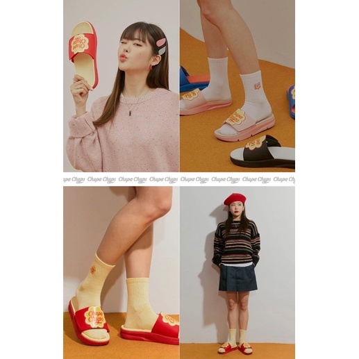 [HÀNG MỚI VỀ] DÉP CHUPPA CHUPS X SHOOPEN KOREA - DÉP QUAI DÁN TIỆN DỤNG - CHÍNH HÃNG CÓ BILL
