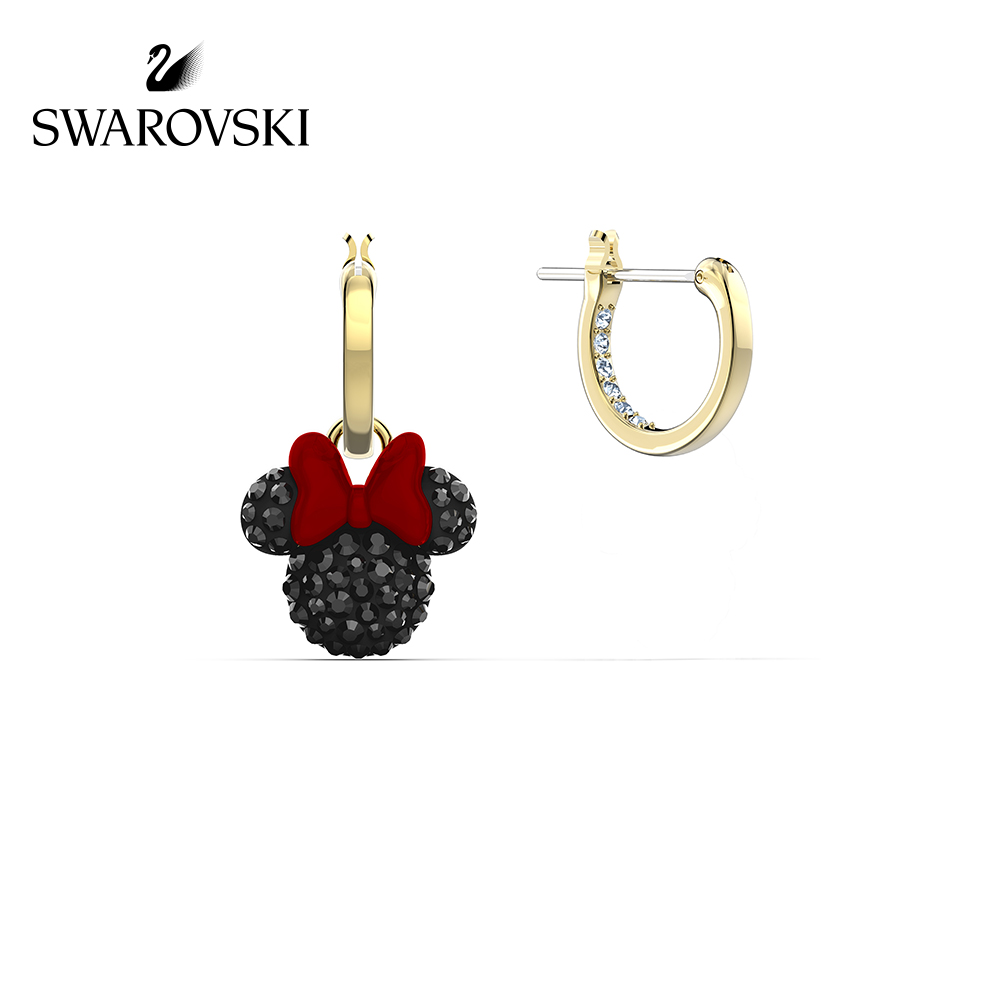 FLASH SALE 100% Swarovski Bông Tai Cá Tính Nữ MICKEY & MINNIE Chuột Minnie dễ thương FASHION Earrings trang sức đeo Trang sức