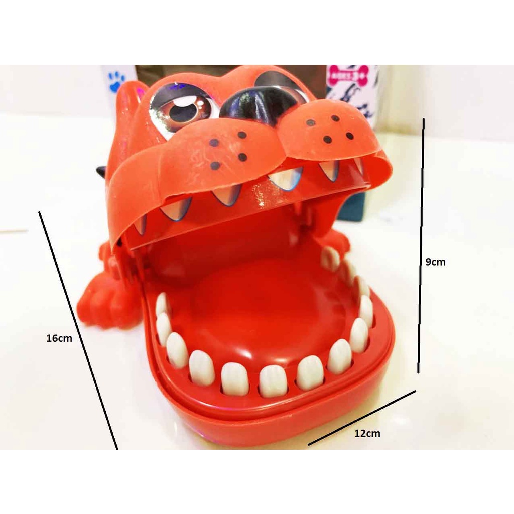 Đồ chơi chó pull đỏ, cá mập, hà mã cắn tay sử dụng pin