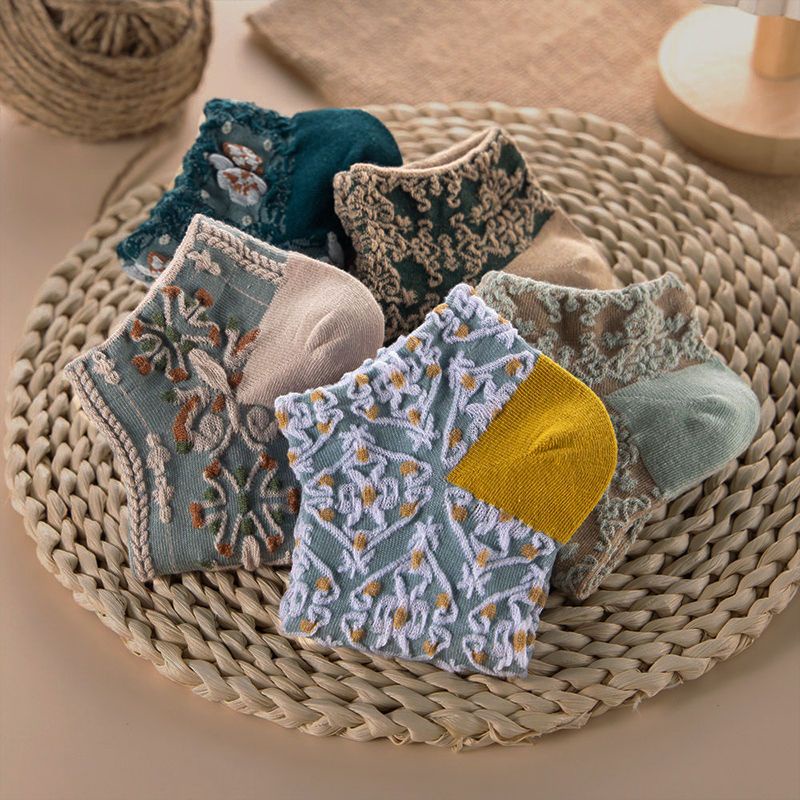 Set 10 Đôi Vớ Phong Cách Mori Hàn Quốc Cổ Điển Dành Cho Nữ