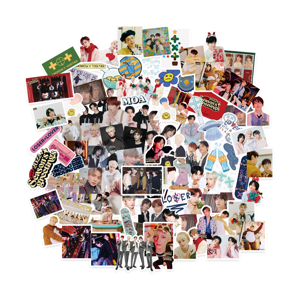 TXT Album GOOD BOY GONE BAD Child Sticker TXT 2022 SEASON 'S GREETINGS & FREEZE Phone Luggage Tag Diy Stickers
