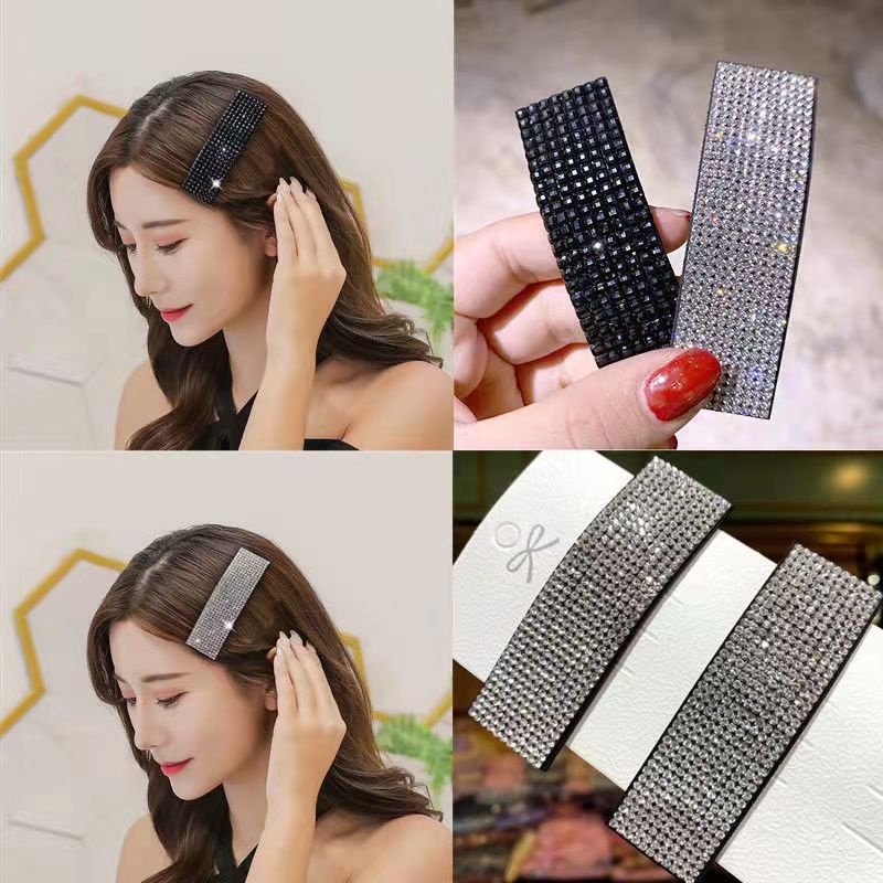 Kẹp Tóc Đính Đá Đơn Giản Thời Trang