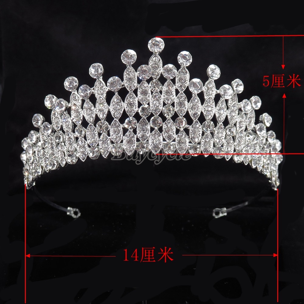 Vương Miện Hợp Kim Đính Đá Thời Trang Cho Cô Dâu