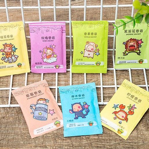 Túi Thơm Mini 12 Cung Hoàng Đạo Để Tủ Quần Áo, Giày Dép