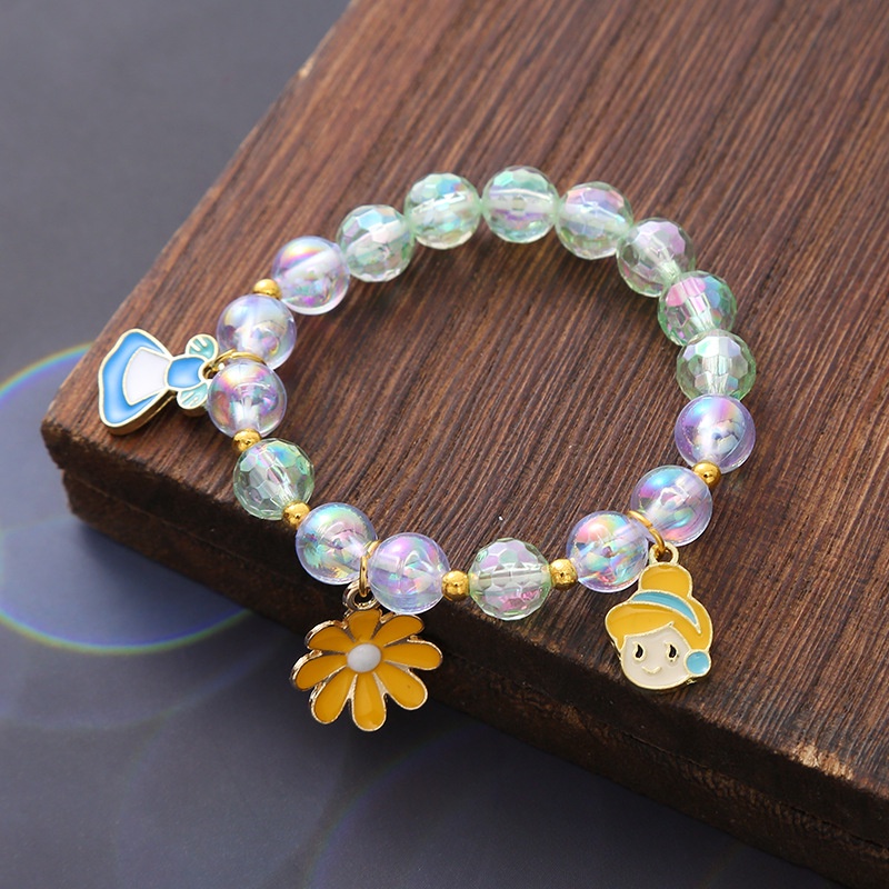 Vòng Đeo Tay Mặt Hợp Kim Hình Kỳ Lân/Bạch Tuyết/Nàng Tiên Cá Hoạt Hình Cho Bé Gái