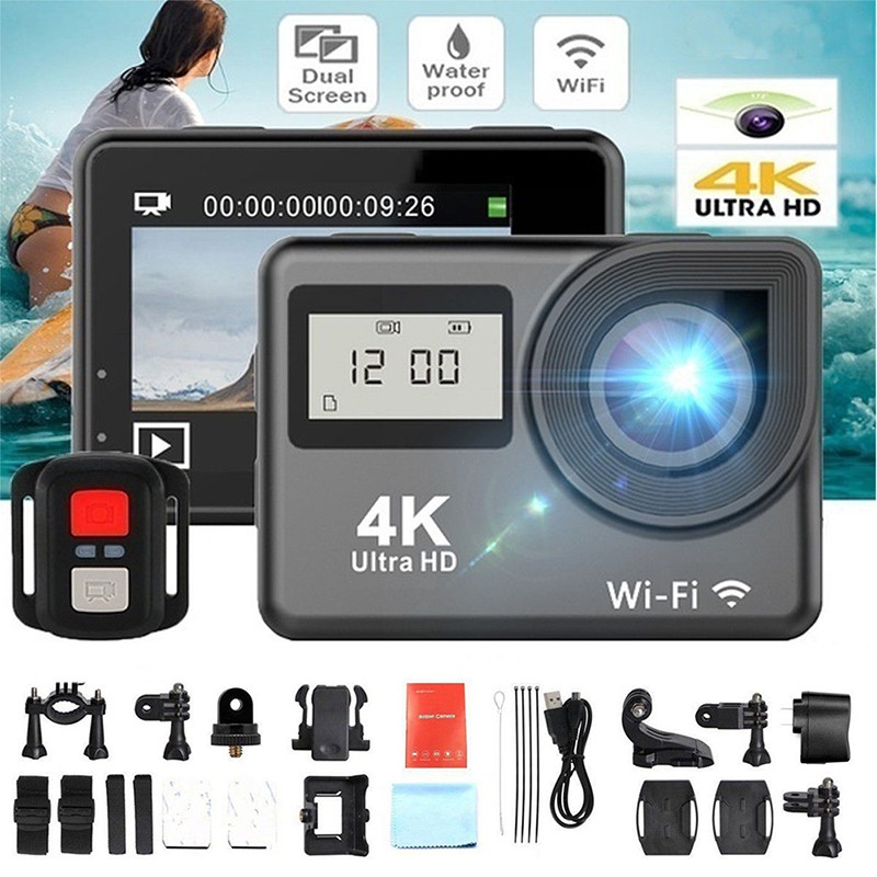 Camera hành trình dv wifi màn hình kép 4k 1080p hd 2'' chất lượng cao