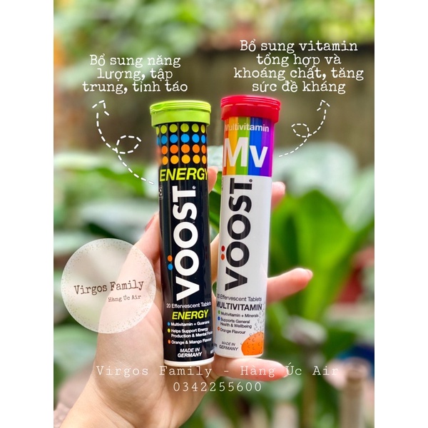 Viên sủi Voost bổ sung năng lượng