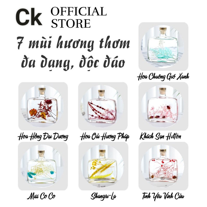 [Chính hãng] Tinh Dầu Thơm Thiên Nhiên  50ml. Nhập khẩu. Que Gỗ Tự Khuếch Tán Thanh Lọc Khử Mùi Không Khí