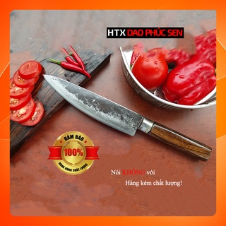 Dao phile sắc bén htx dao phúc sen n05 thép nhíp ô tô cán cẩm khâu inox 21cm