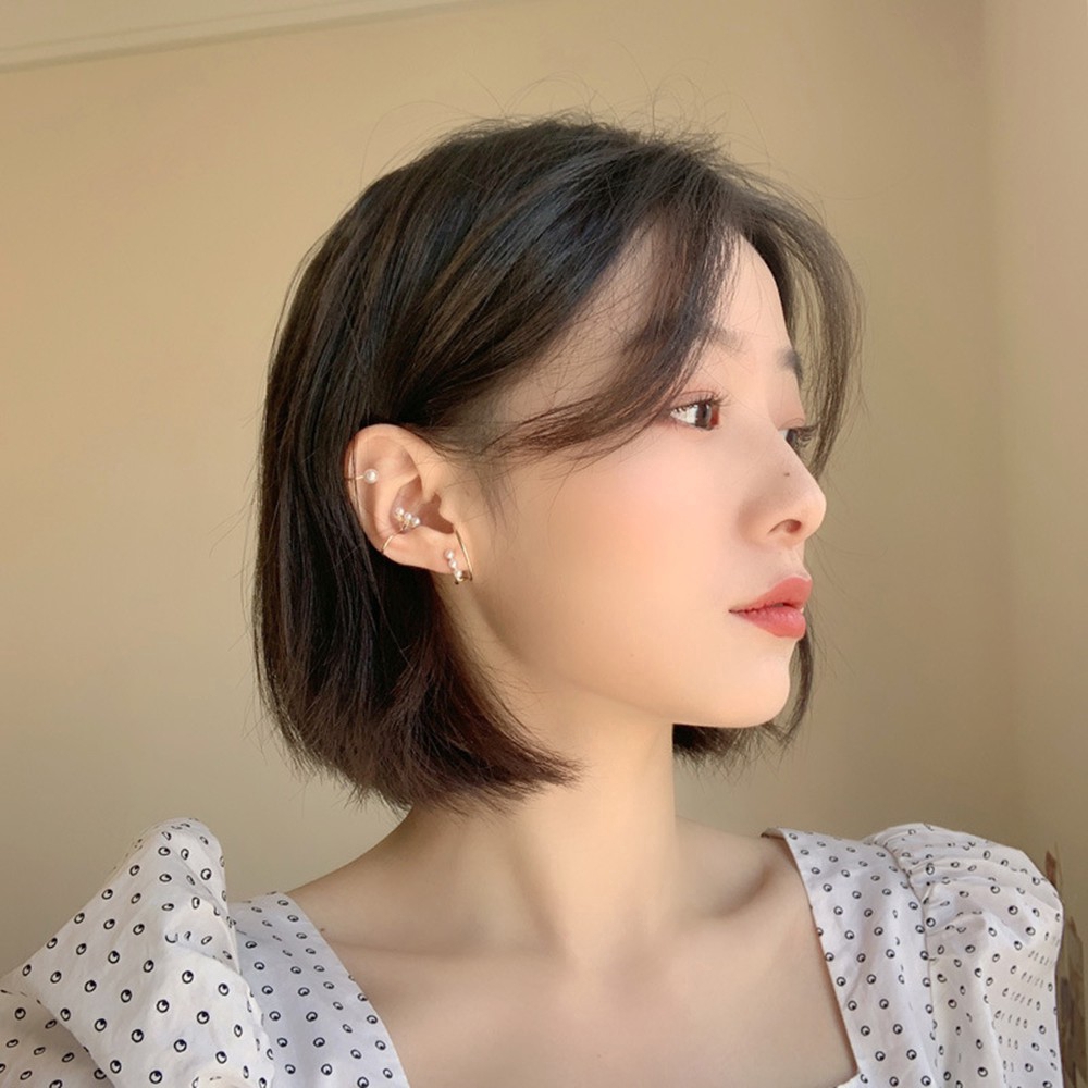 Set 3 bông tai ngọc trai phong cách Hàn Quốc thiết kế đơn giản thời trang